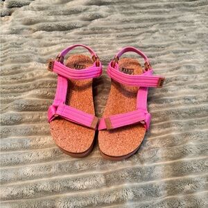 Hot Pink Cork Reef Sandals